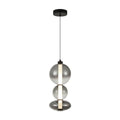Lampa wisząca Sonte wys. 46cm 24W LED barwa ciepła 3000K | czarny/dymiony