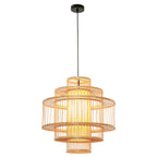 Lampa wisząca Stela ratanowa 1xE27