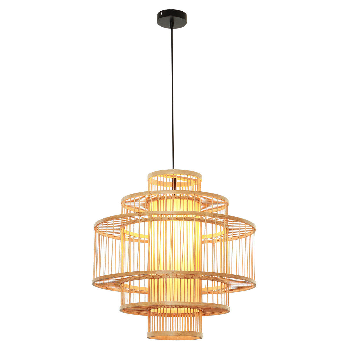 Lampa wisząca Stela ratanowa 1xE27