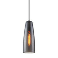 Lampa wisząca TABBY śr. 13.5cm E27 | czarny/dymiony
