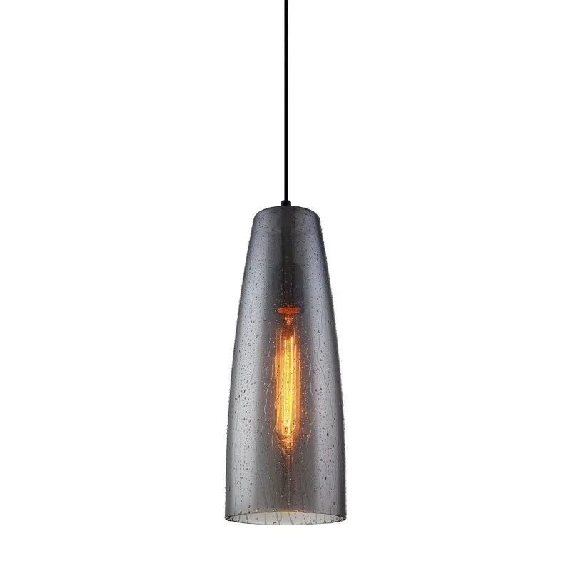 Lampa wisząca TABBY śr. 13.5cm E27 | czarny/dymiony