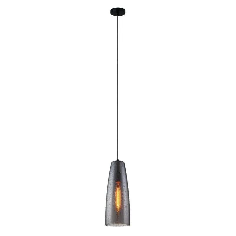 Lampa wisząca TABBY śr. 13.5cm E27 | czarny/dymiony