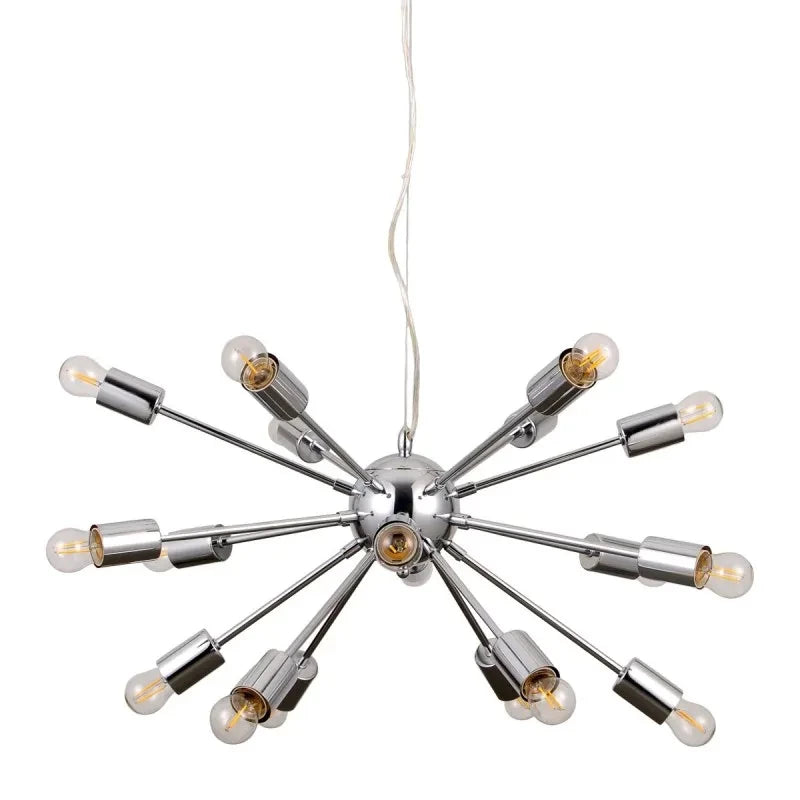 Lampa wisząca THEO śr. 64cm 18xE27 | chrom