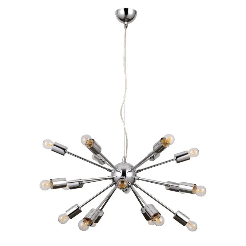 Lampa wisząca THEO śr. 64cm 18xE27 | chrom