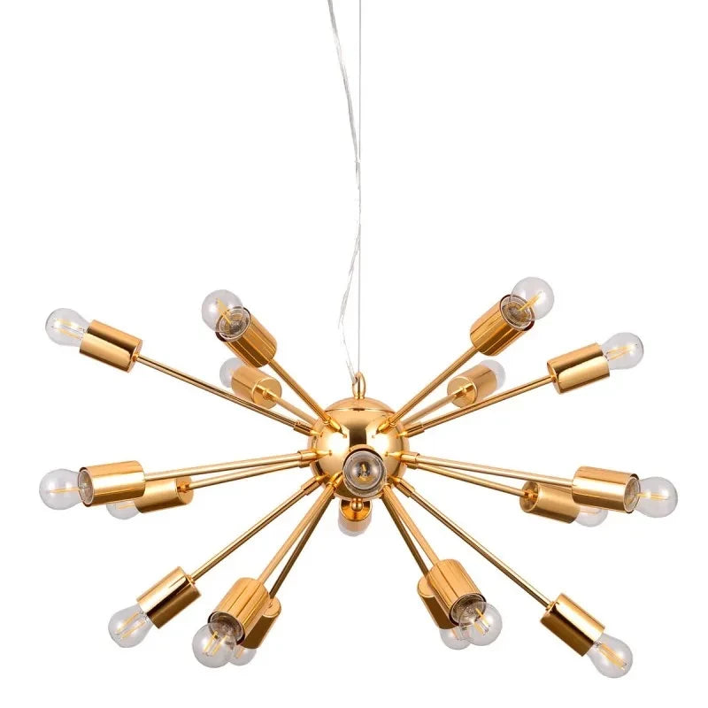 Lampa wisząca THEO śr. 64cm 18xE27 | złoty