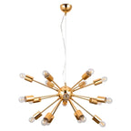 Lampa wisząca THEO śr. 64cm 18xE27 | złoty