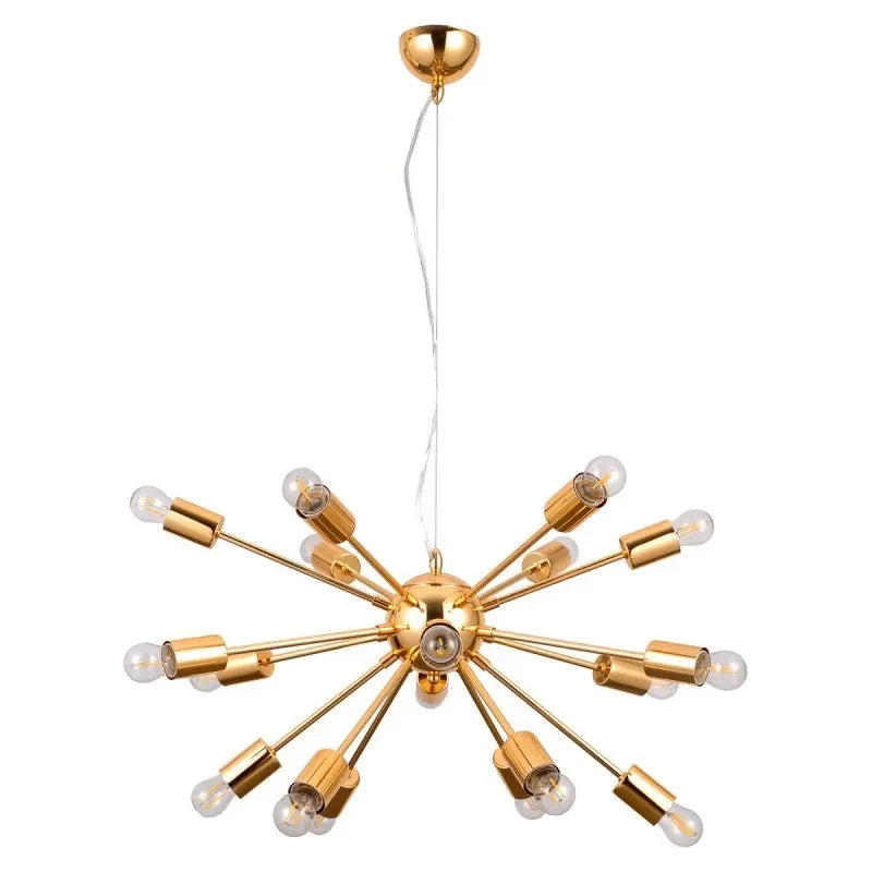 Lampa wisząca THEO śr. 64cm 18xE27 | złoty