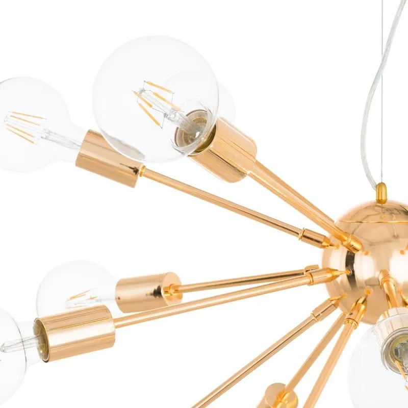 Lampa wisząca THEO śr. 64cm 18xE27 | złoty