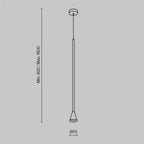 Lampa wisząca Technical Arrow IP20 1xGU10 P064PL-01G | Złoto