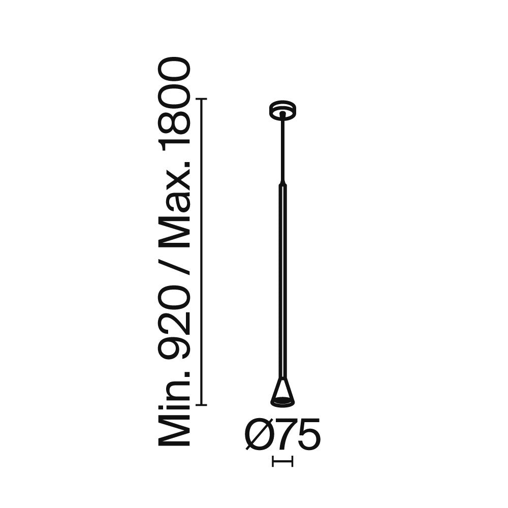 Lampa wisząca Technical Arrow IP20 1xGU10 P064PL-01G | Złoto