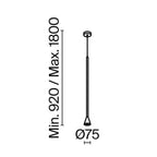 Lampa wisząca Technical Arrow IP20 1xGU10 P064PL-01G | Złoto
