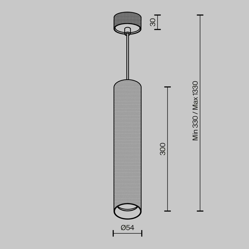 Lampa wisząca Technical Artisan IP20 1xGU10 P082PL-GU10-W | Biały