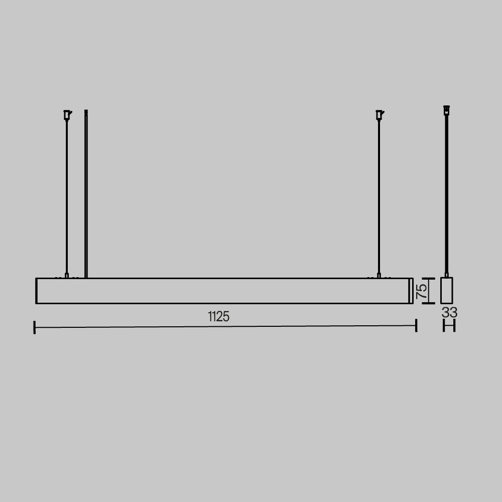 Lampa wisząca Technical BASIS IP20 x P051PL-36W2.7-6K-W | Biały