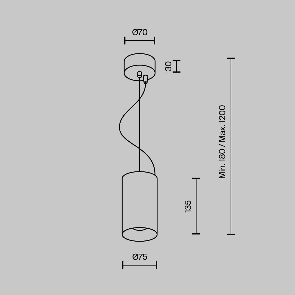 Lampa wisząca Technical Efir IP20 x P089PL-15W3K-MG | Matowe złoto