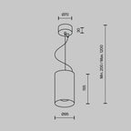 Lampa wisząca Technical Efir IP20 x P089PL-25W3K-W | Biały