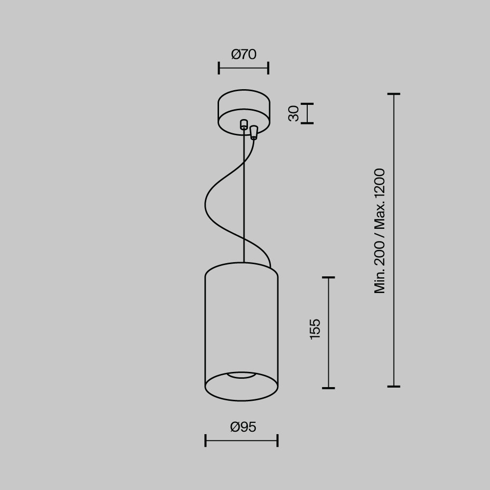Lampa wisząca Technical Efir IP20 x P089PL-25W3K-W | Biały