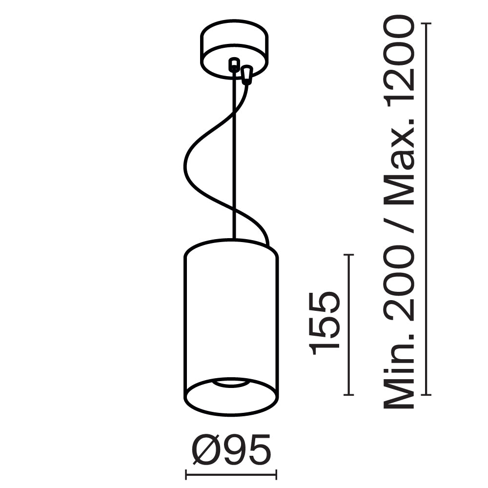 Lampa wisząca Technical Efir IP20 x P089PL-25W3K-W | Biały