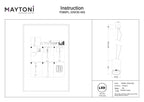 Lampa wisząca Technical Efir IP20 x P089PL-33W3K-MG | Matowe złoto