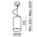 Lampa wisząca Technical Efir IP20 x P089PL-33W3K-W | Biały