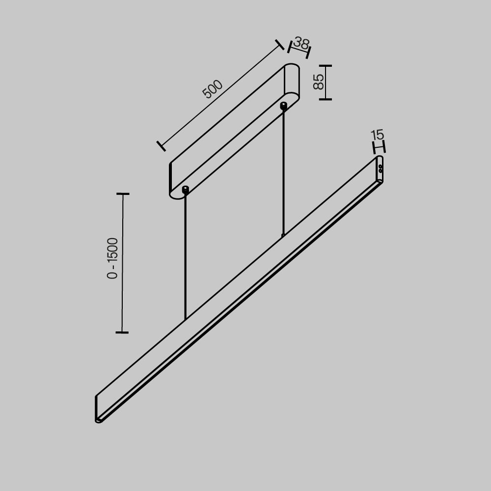 Lampa wisząca Technical Euphoria IP20 x P109PL-36W2.7-6K-BS | Mosiądz