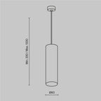 Lampa wisząca Technical Focus IP20 1xGU10 P075PL-01W | Biały