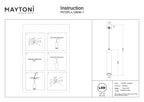 Lampa wisząca Technical Focus LED IP20 x P072PL-L12B3K-1 | Czarny