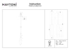Lampa wisząca Technical Lipari IP20 1xGU10 P044PL-01-40GU10-W | Biały ze złotem