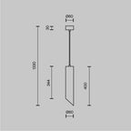 Lampa wisząca Technical Lipari IP20 1xGU10 P044PL-01-40GU10-W | Biały ze złotem