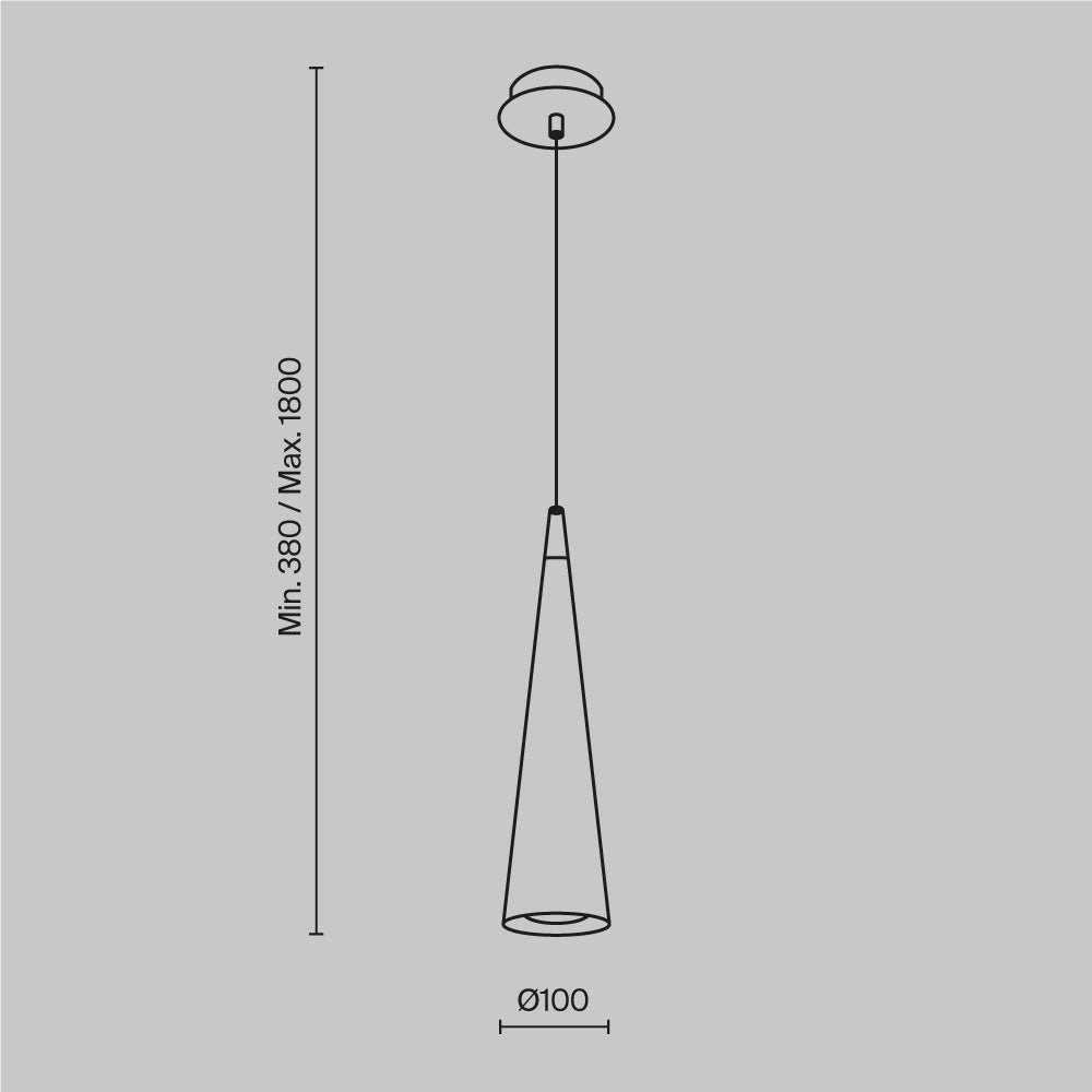 Lampa wisząca Technical Nevill IP20 1xGU10 P318-PL-01-W | Biały