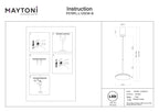 Lampa wisząca Technical Plato IP20 x P076PL-L12W3K-B | Czarny