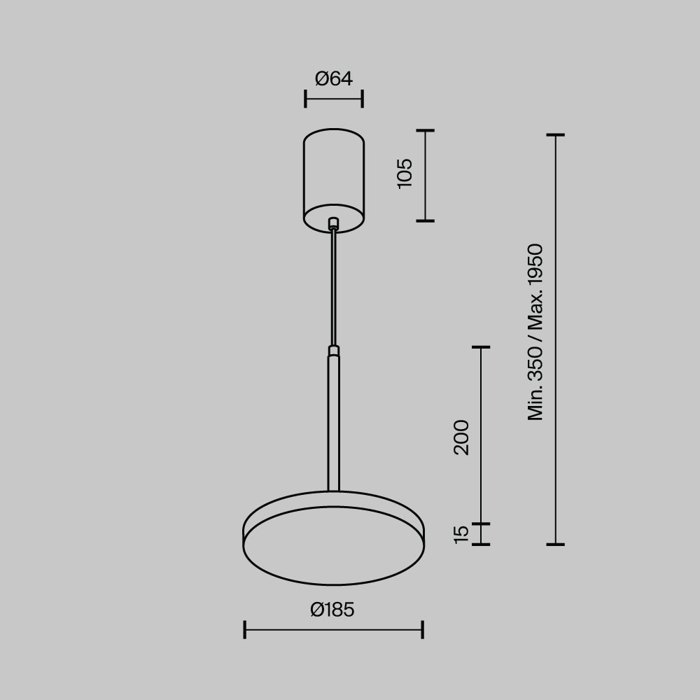 Lampa wisząca Technical Plato IP20 x P076PL-L12W3K-W | Biały