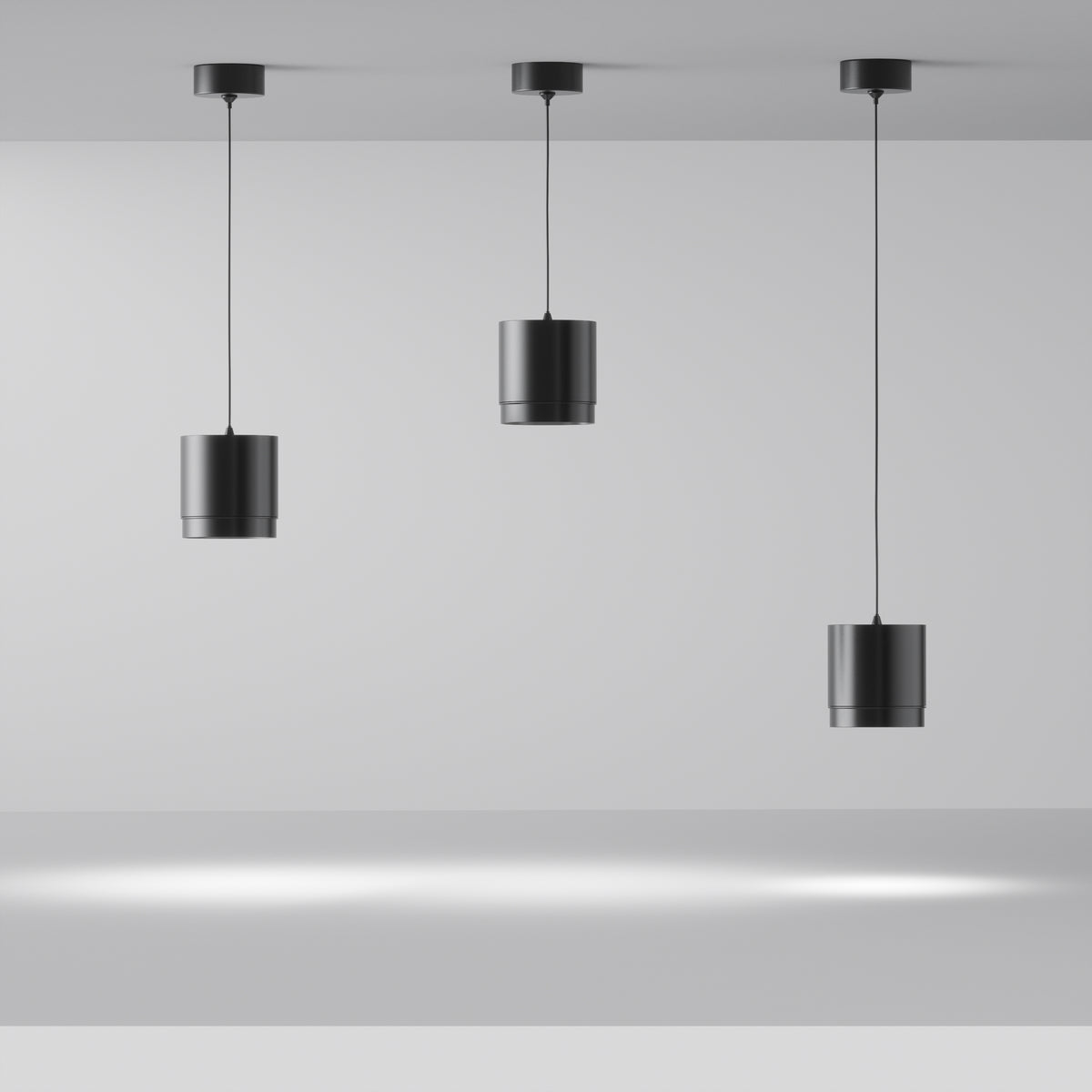 Lampa wisząca Technical Polar IP20 1xGX53 P088PL-GX53-B | Czarny