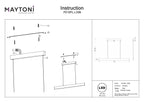 Lampa wisząca Technical Step IP20 x P010PL-L30B | Czarny