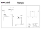 Lampa wisząca Technical Step IP20 x P010PL-L30G3K | Złoto