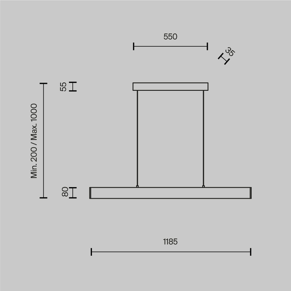 Lampa wisząca Technical Step IP20 x P010PL-L30W | Biały