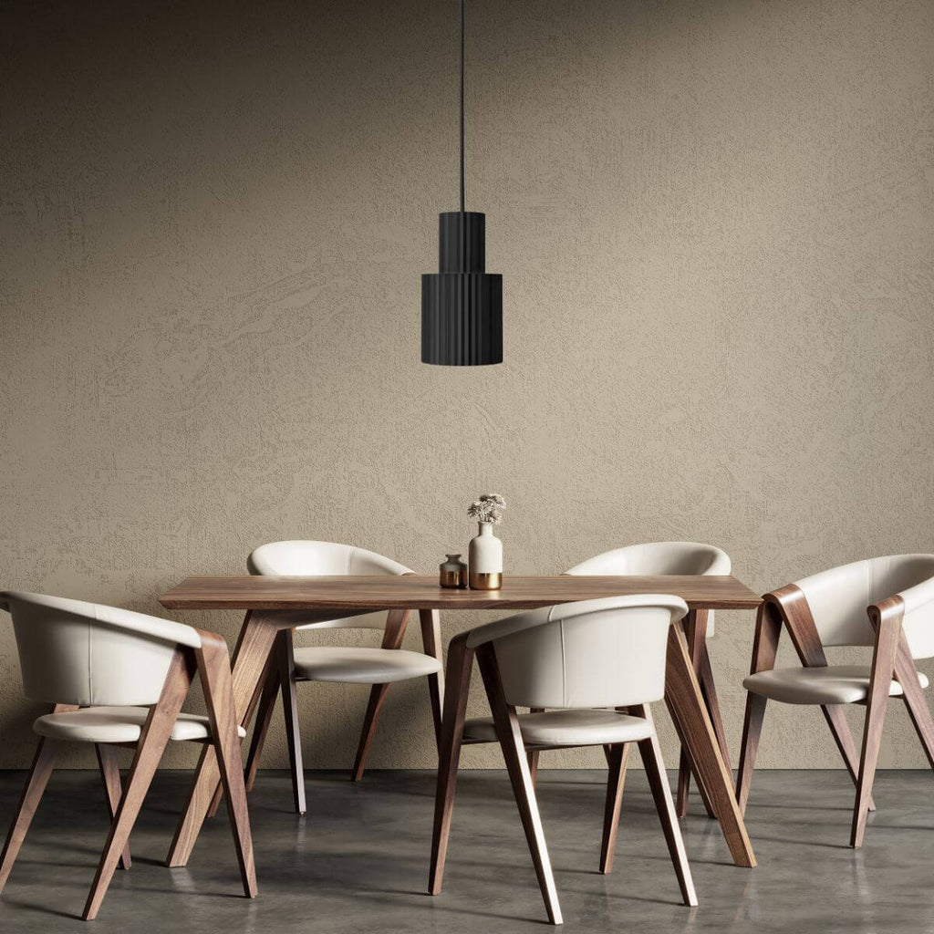Lampa wisząca Tokio 1, duża, czarna, 1x60W E27