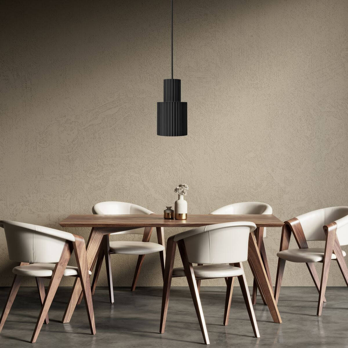 Lampa wisząca Tokio 1, duża, czarna, 1x60W E27