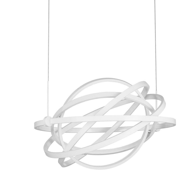 Lampa wisząca Tryton śr. 60cm 56W LED barwa ciepła 3000K | czarny