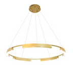 Lampa wisząca Tura 80 cm złota LED CCT