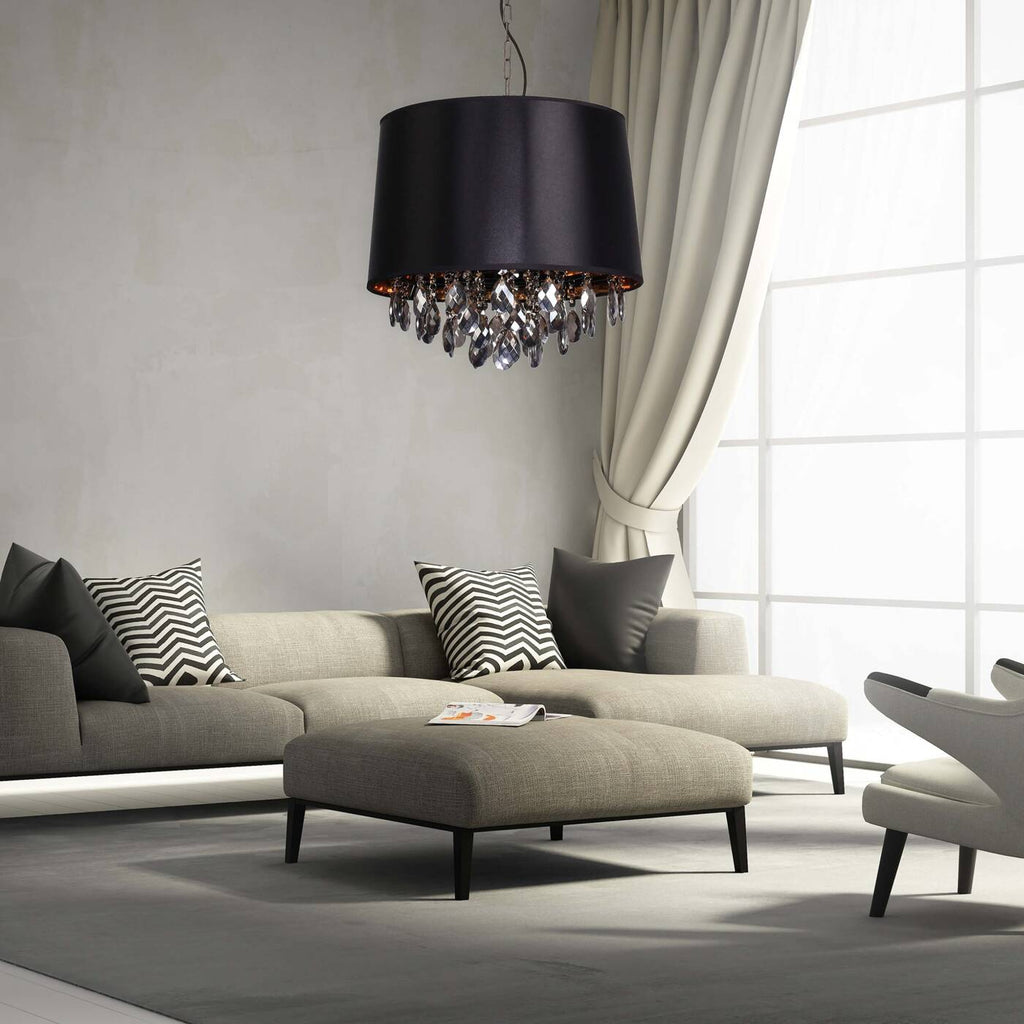 Lampa wisząca VIGO, chrom/czarny/złoty,  2x60W E27