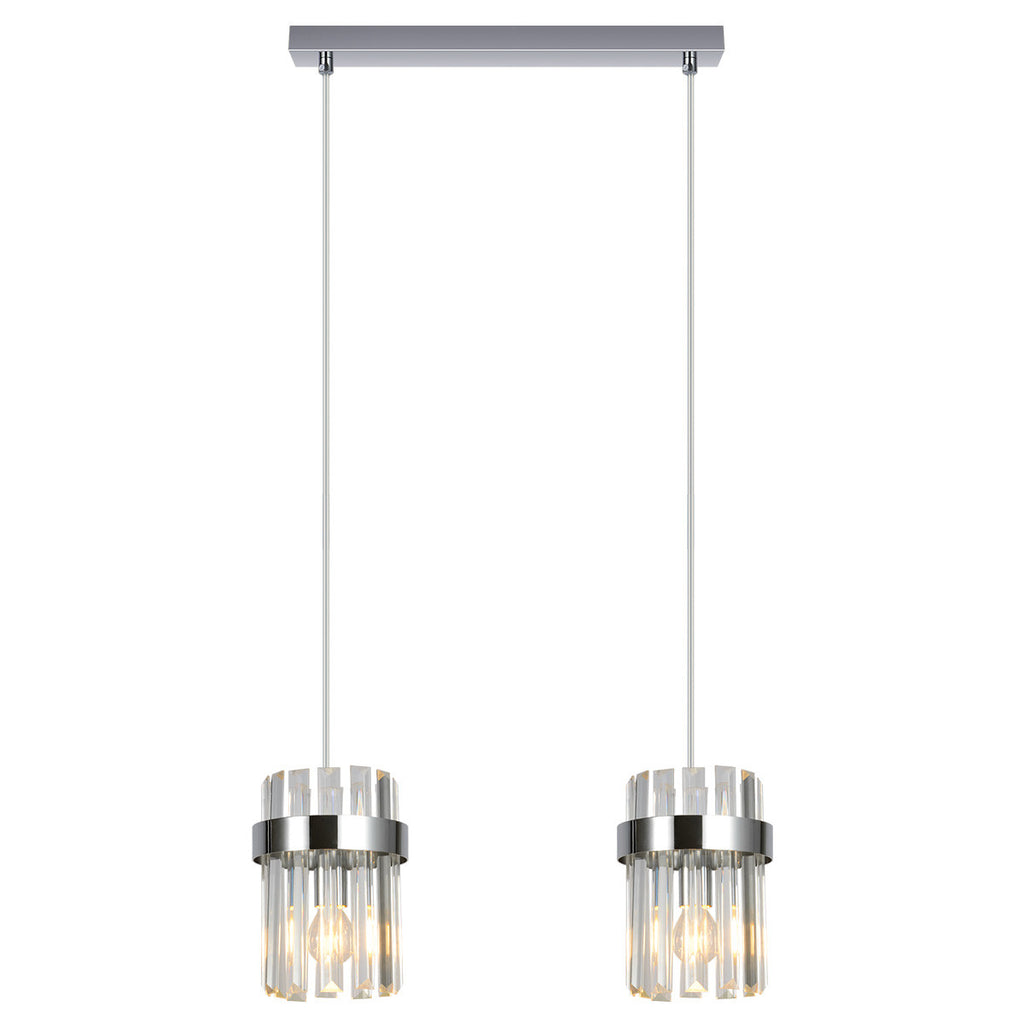 Lampa wisząca Vetro chrom 2xE14