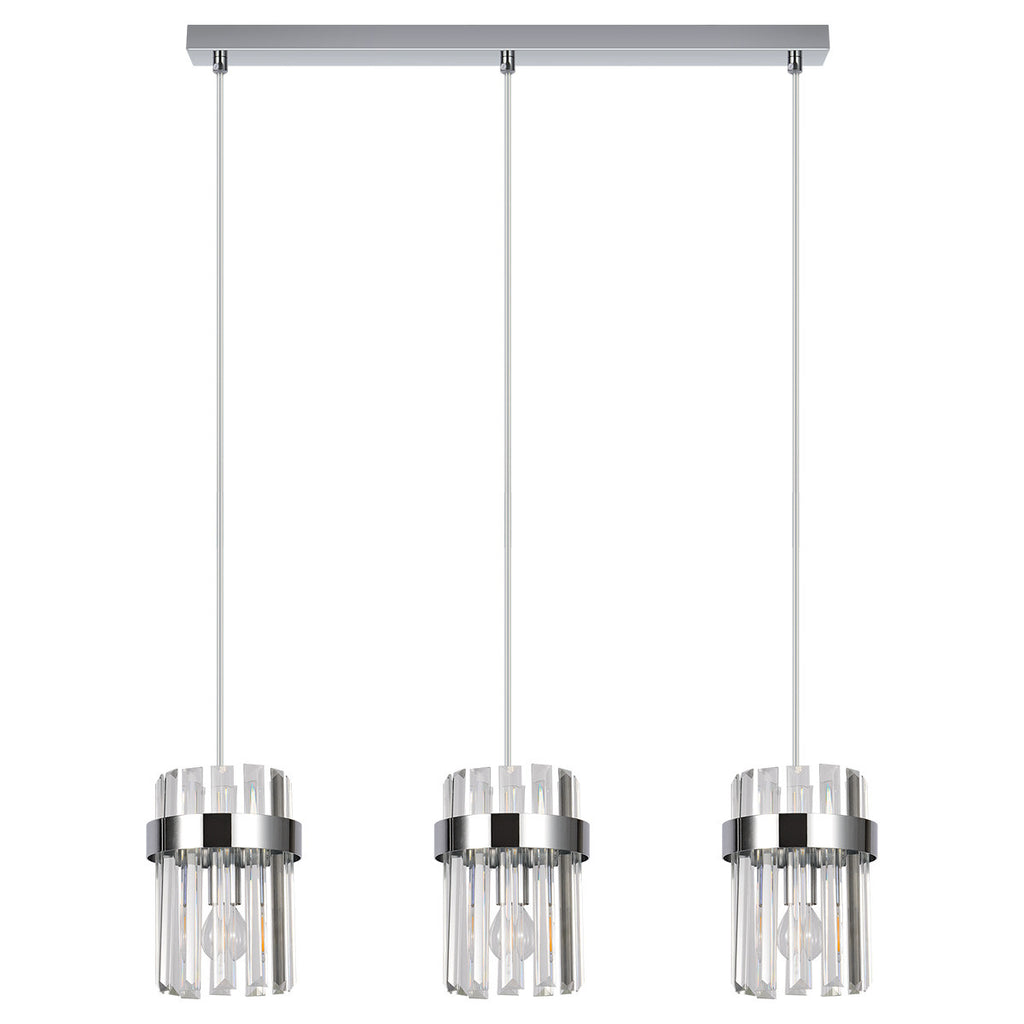 Lampa wisząca Vetro chrom 3xE14