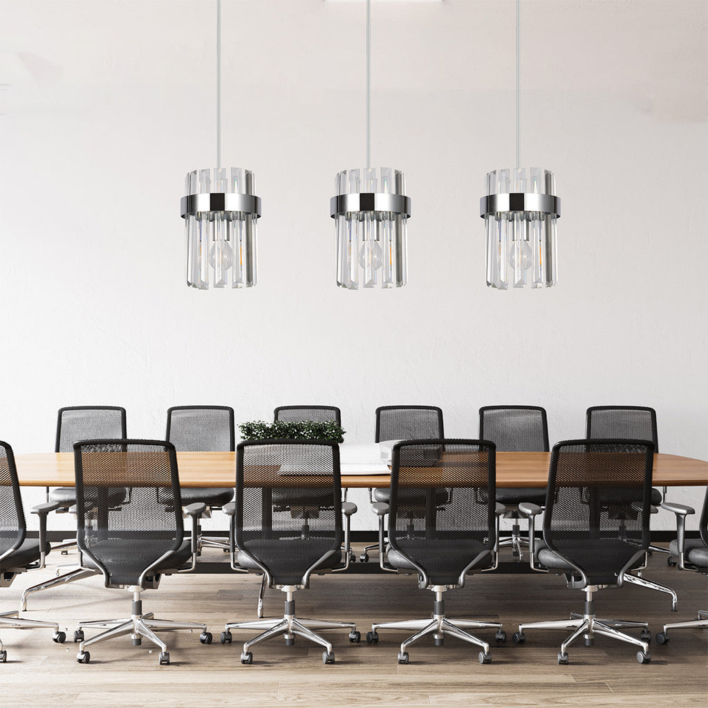 Lampa wisząca Vetro chrom 3xE14