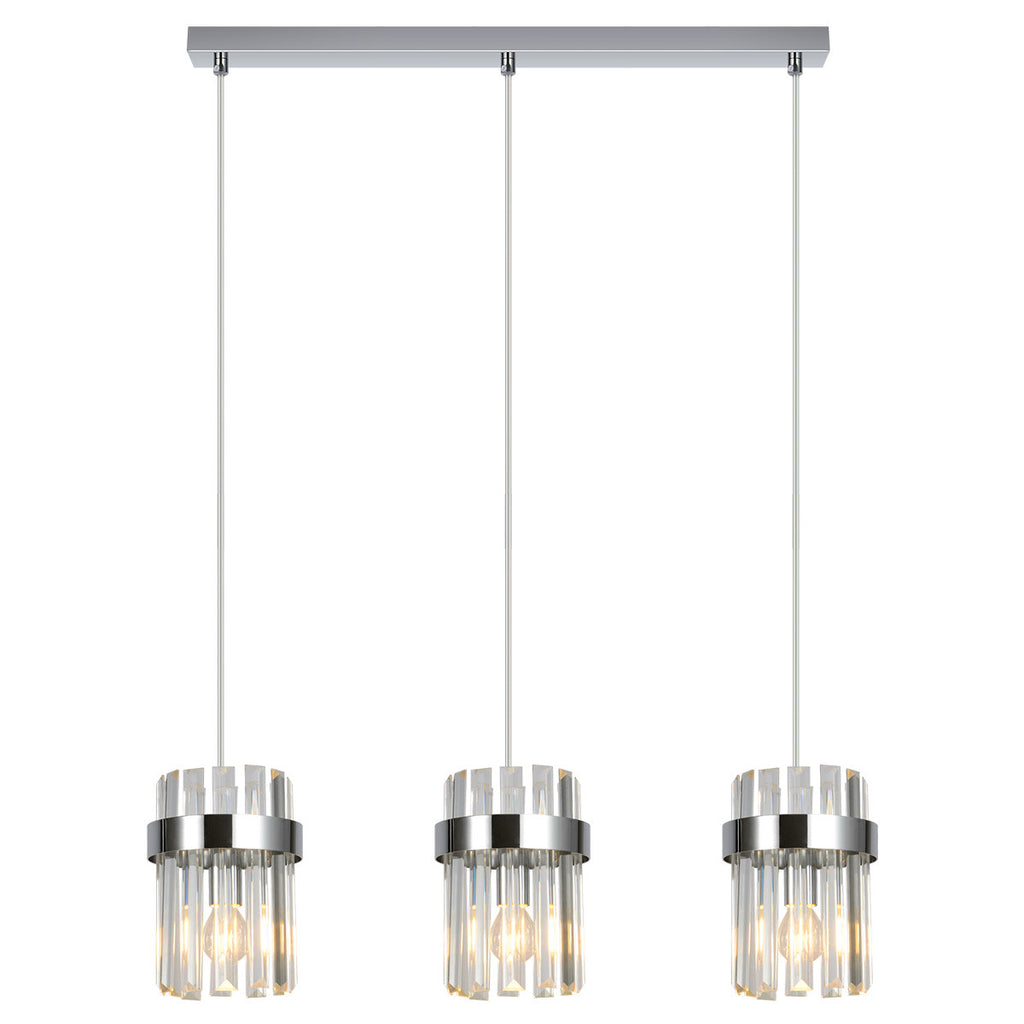 Lampa wisząca Vetro chrom 3xE14