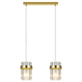 Lampa wisząca Vetro złota 2xE14