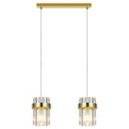 Lampa wisząca Vetro złota 2xE14
