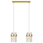 Lampa wisząca Vetro złota 2xE14