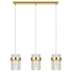 Lampa wisząca Vetro złota 3xE14