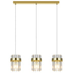 Lampa wisząca Vetro złota 3xE14