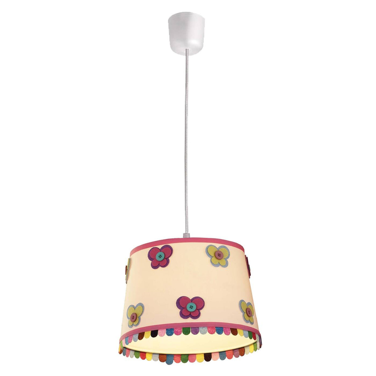 Lampa wisząca dziecięca BUTTERFLY | różowa